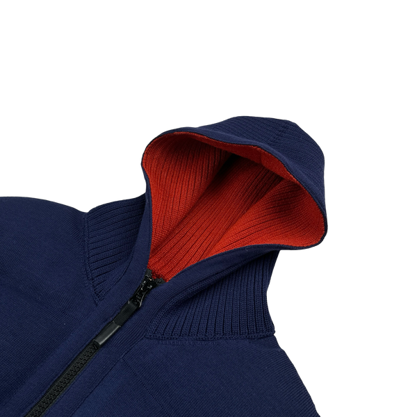 Stone Island 2014 Dark Blue Multi Knit Down Bag Jacket - Medium