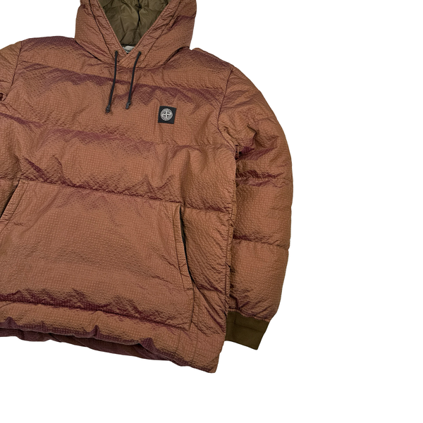 Stone Island 2020 Rust Orange Poly Colour Frame Down TC Jacket - XL