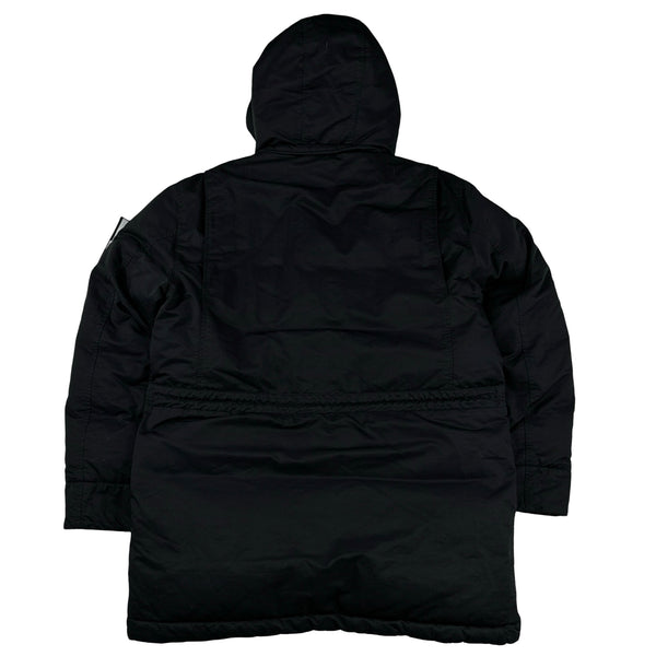 Stone Island 2022 Black Opaque Nylon Twill Down TC Puffer - Medium