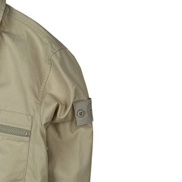 Stone Island 2024 Tan O-Ventile Ghost Piece Overshirt - Small