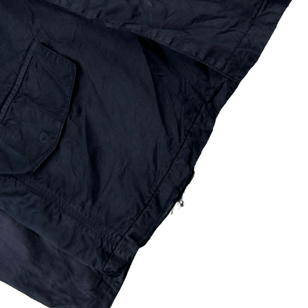 CP Company Navy Vintage Poly Cotton Overshirt - Large