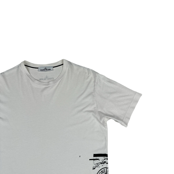 Stone Island Spellout Printed T Shirt - Medium