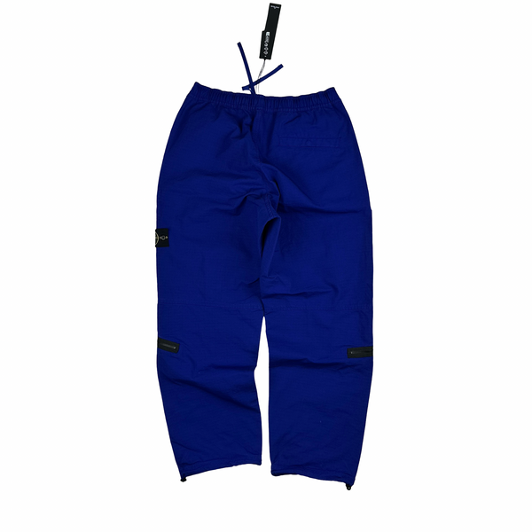 Stone Island 2023 Blue Ripstop LO Cotton Cargos - 33" & 38"