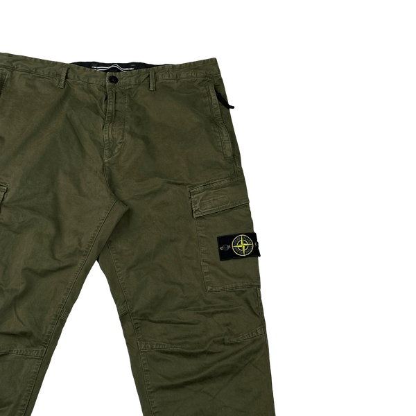 Stone Island 2021 Khaki RE-T Cargo Trousers - 38"