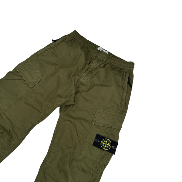 Stone Island 2019 RE-T Khaki Cotton Cargos - 30"