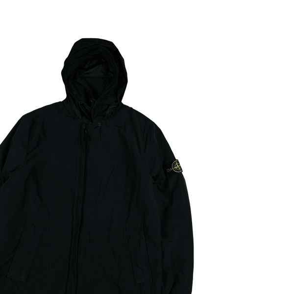 Stone Island 2018 Black Micro Reps Primaloft Parka Jacket - Medium