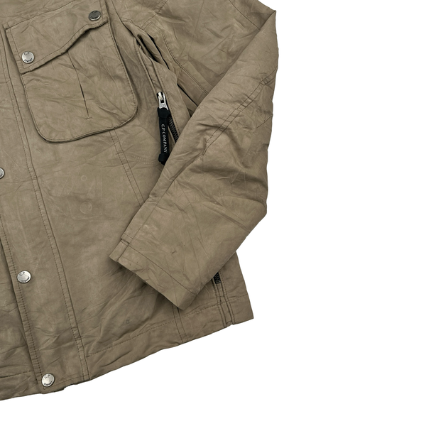 CP Company Beige Multi Pocket Goggle Jacket - Small
