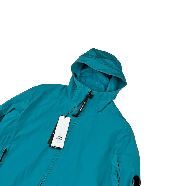 CP Company Light Blue Soft Shell Lens Viewer Jacket - Medium