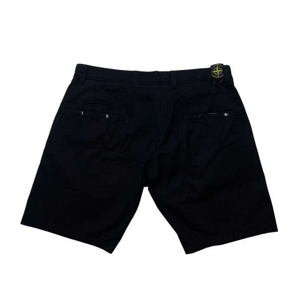 Stone Island 2009 Black Belt Badge Shorts - 36"