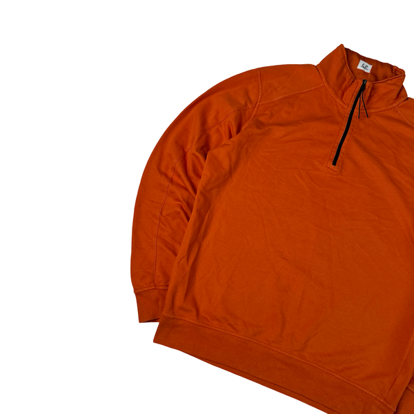 CP Company Orange Cotton Lens View Jumper - Large