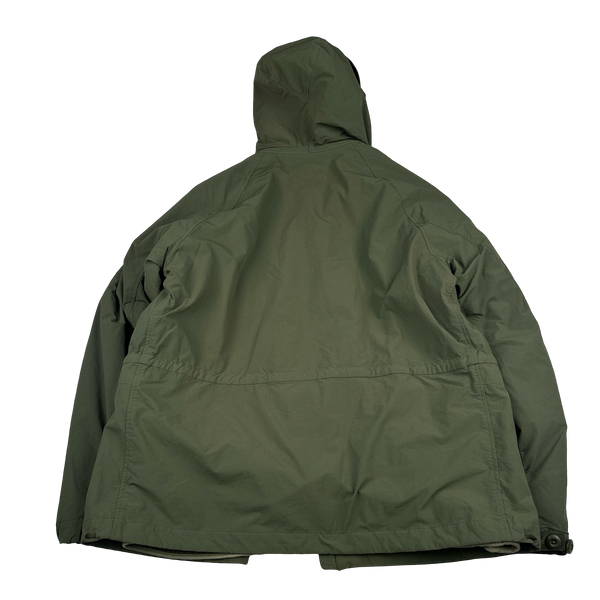 CP Company Khaki Dyshell Polartec Lined Goggle Field Jacket - 3XL