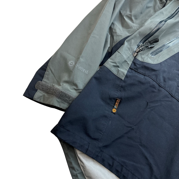 RAB Extreme Black/Grey Event Zipped Waterproof Rain Jacket - Large