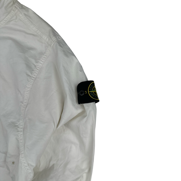 Stone Island 2021 White Multi Pocket Smock - Small