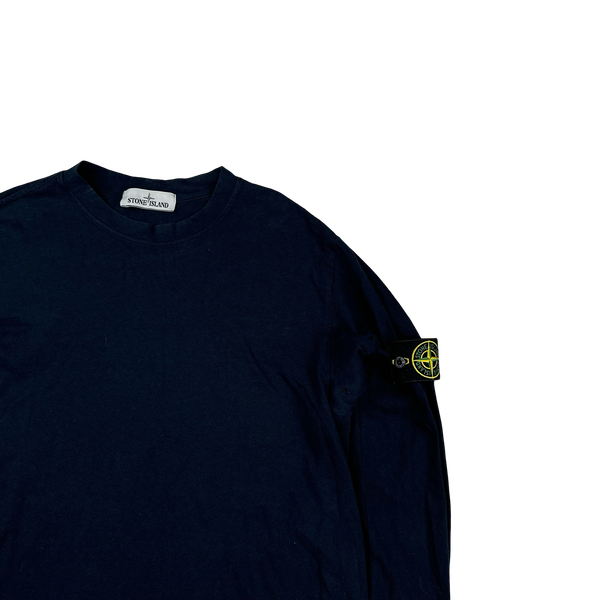 Stone Island 2016 Navy Longsleeve Cotton Top - Large