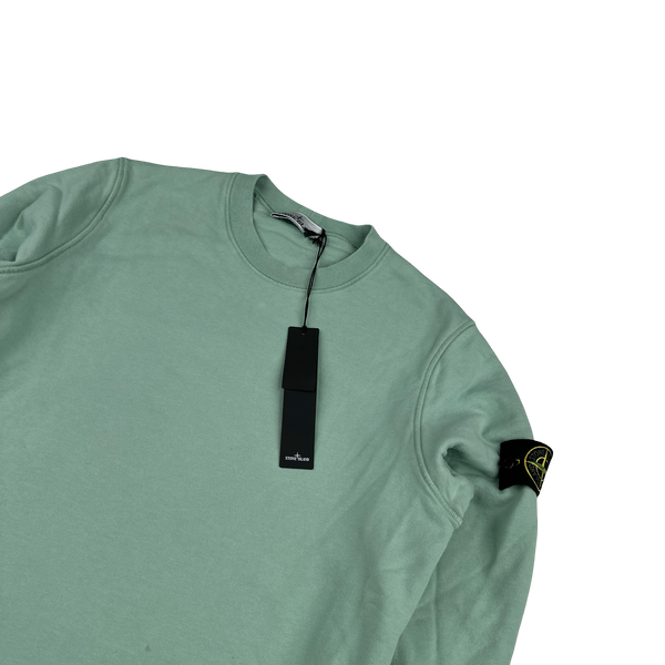 Stone Island 2024 Mint Green Crewneck Jumper - Medium