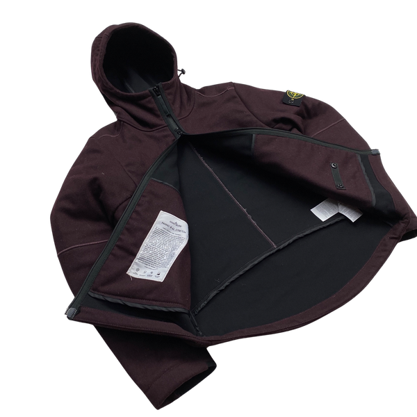 Stone Island Burgundy Panno R 4L Stretch Jacket - Small