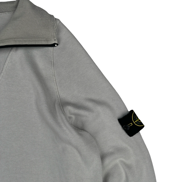 Stone Island 2004 Light Grey Cotton Vintage Pullover Jumper - XL