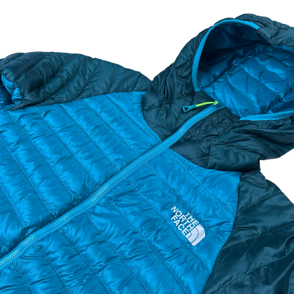 North Face Blue 800 Pro Down Hooded Puffer Jacket - XS