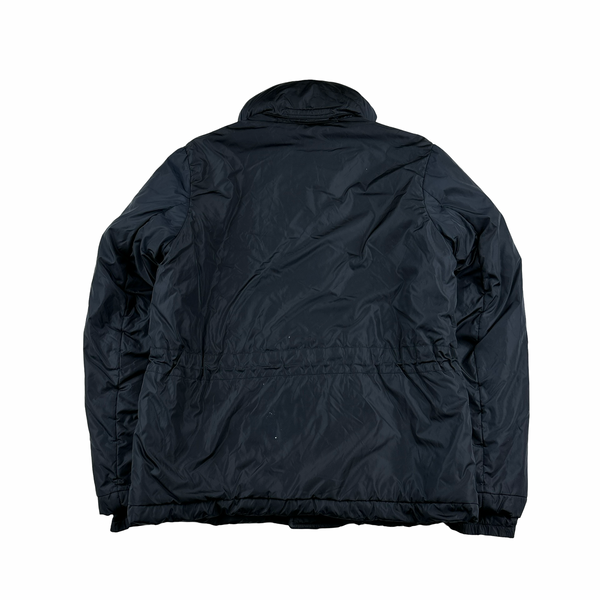 Prada Sport Insulated Navy Nylon Red Tab Zip Padded Jacket - Large