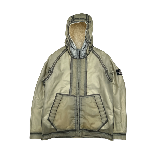 Stone Island 2015 Sherling Lined Poly Cover Jacket - XL