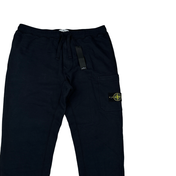 Stone Island 2021 Navy Thick Cotton Joggers - 3XL