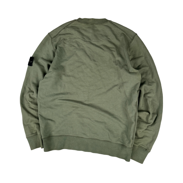 Stone Island 2020 Green Crewneck Sweatshirt - Medium