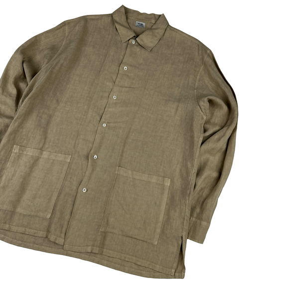 CP Company Vintage Beige 100% Linen Shirt - XL