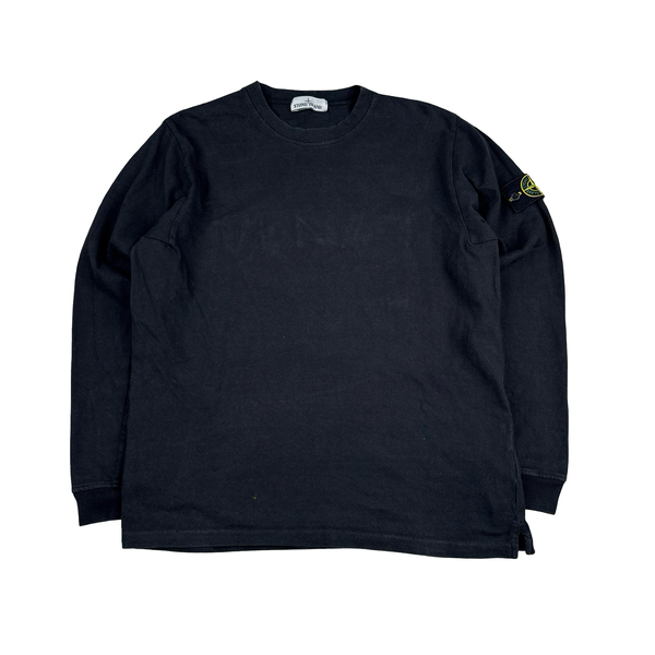 Stone Island 2016 Black Cotton Crewneck Jumper - XL