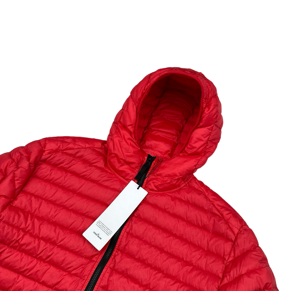 Stone Island 2022 Red Loom Woven R Nylon Down TC Puffer - XL