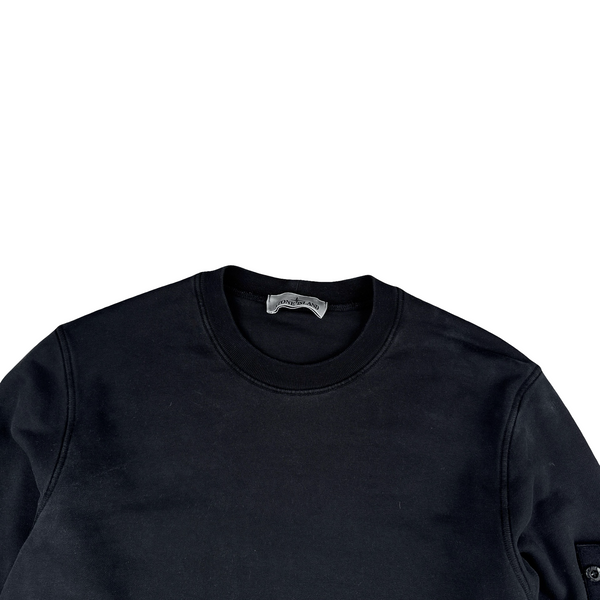 Stone Island 2023 Black Crewneck Sweatshirt - Medium