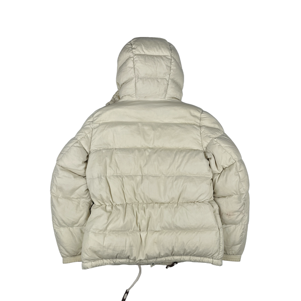 Moncler Norme Afnor Cream White Down Filled Jacket - XXL