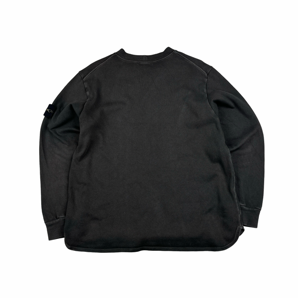 Stone Island Vintage 2001 Brown Cotton Crewneck Jumper - XL