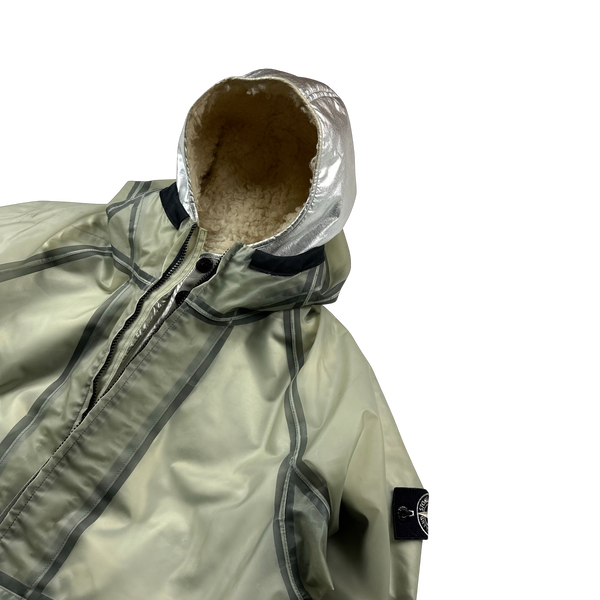 Stone Island 2015 Sherling Lined Poly Cover Jacket - XL