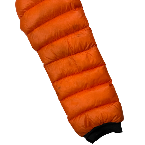 North Face Orange Breithorn Summit Series 800 Down Hooded Puffer Jacket - Small