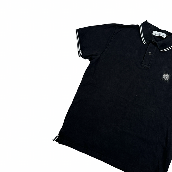 Stone Island 2021 Navy Short Sleeve Polo Shirt - Large