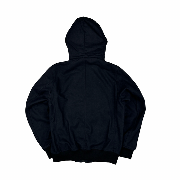 Stone Island Light Navy 2014 Melange Wool Poly Jacket - Medium