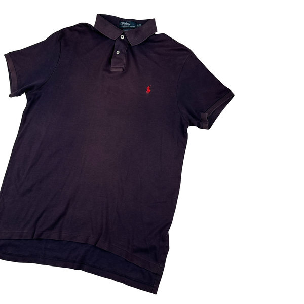 Ralph Lauren Purple Cotton Polo Shirt - Medium