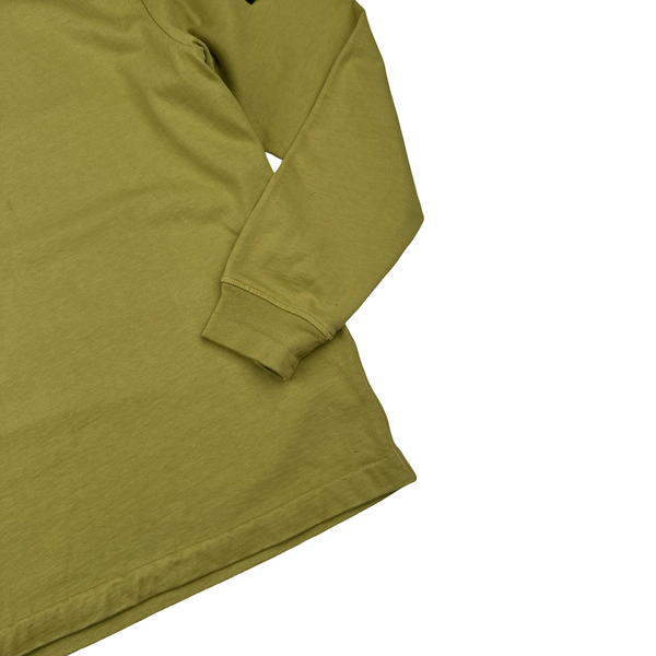 Stone Island 2021 Olive Green Cotton Long Sleeve Jumper - Medium