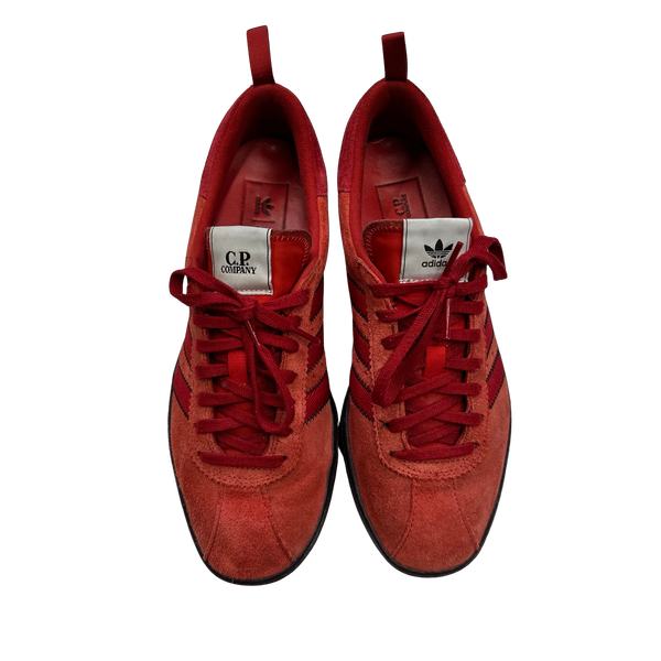 Adidas x CP Company Tobacco Brick Red Trainers - UK 7.5