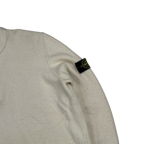 Stone Island 2012 Cream Wool Pullover Jumper - 3XL