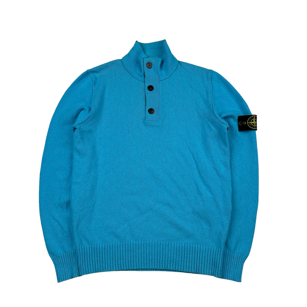 Stone Island 2015 Cyan Pullover Knit Jumper - Medium