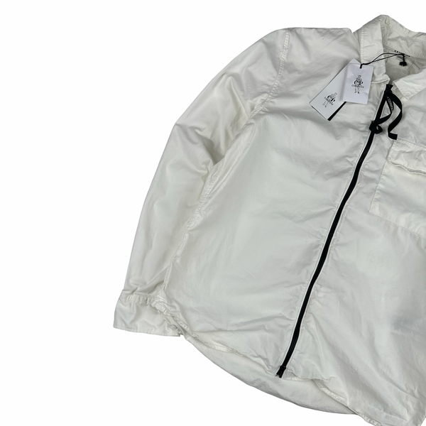 CP Company White Zipped Lens View Shirt - Medium