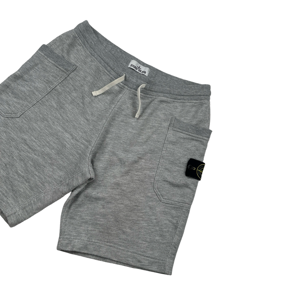 Stone Island 2015 Grey Fleece Shorts - Large