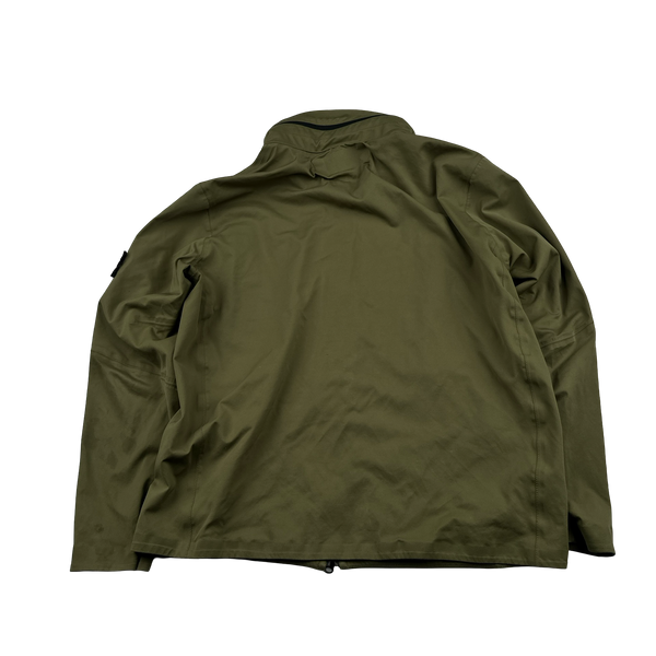 Stone Island 2017 Green Light Soft Shell Check Grid Jacket - XXL