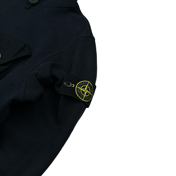 Stone Island 2021 Navy Chest Cargo Pocket Pullover Jumper - Medium