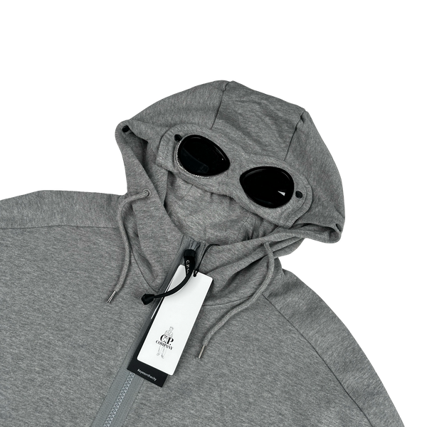 CP Company Grey Cotton Goggle Hoodie - XS & XXL