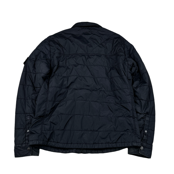 Stone Island 2013 Navy Micro Yarn Cotton Lined Overshirt Jacket - XL