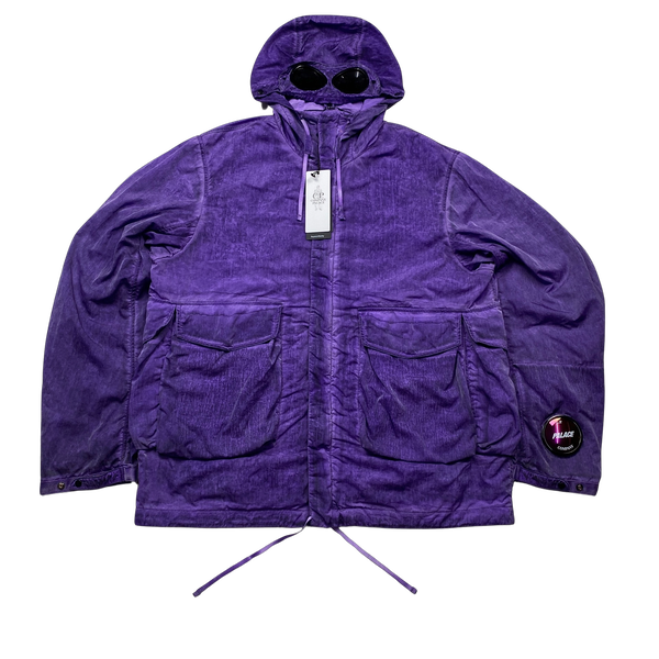 Purple cp company goggle jacket on sale