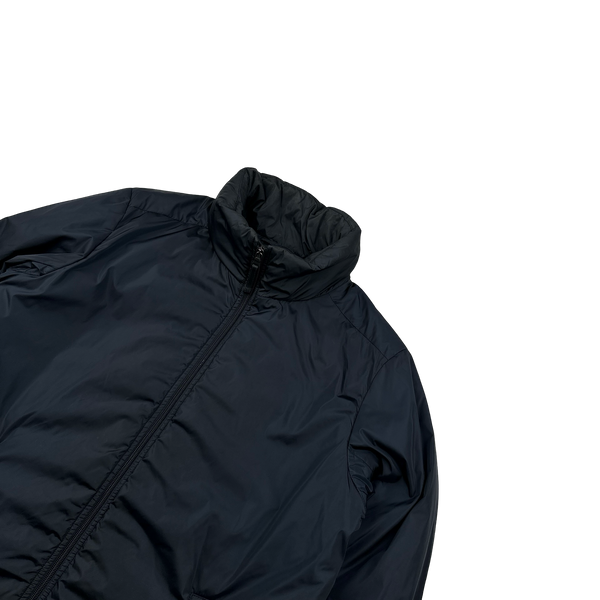 Prada Navy Nylon Black Label Padded Long Jacket - XL