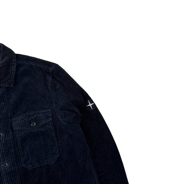 Stone Island 2020 Navy Jumbo Cord Shirt - Small